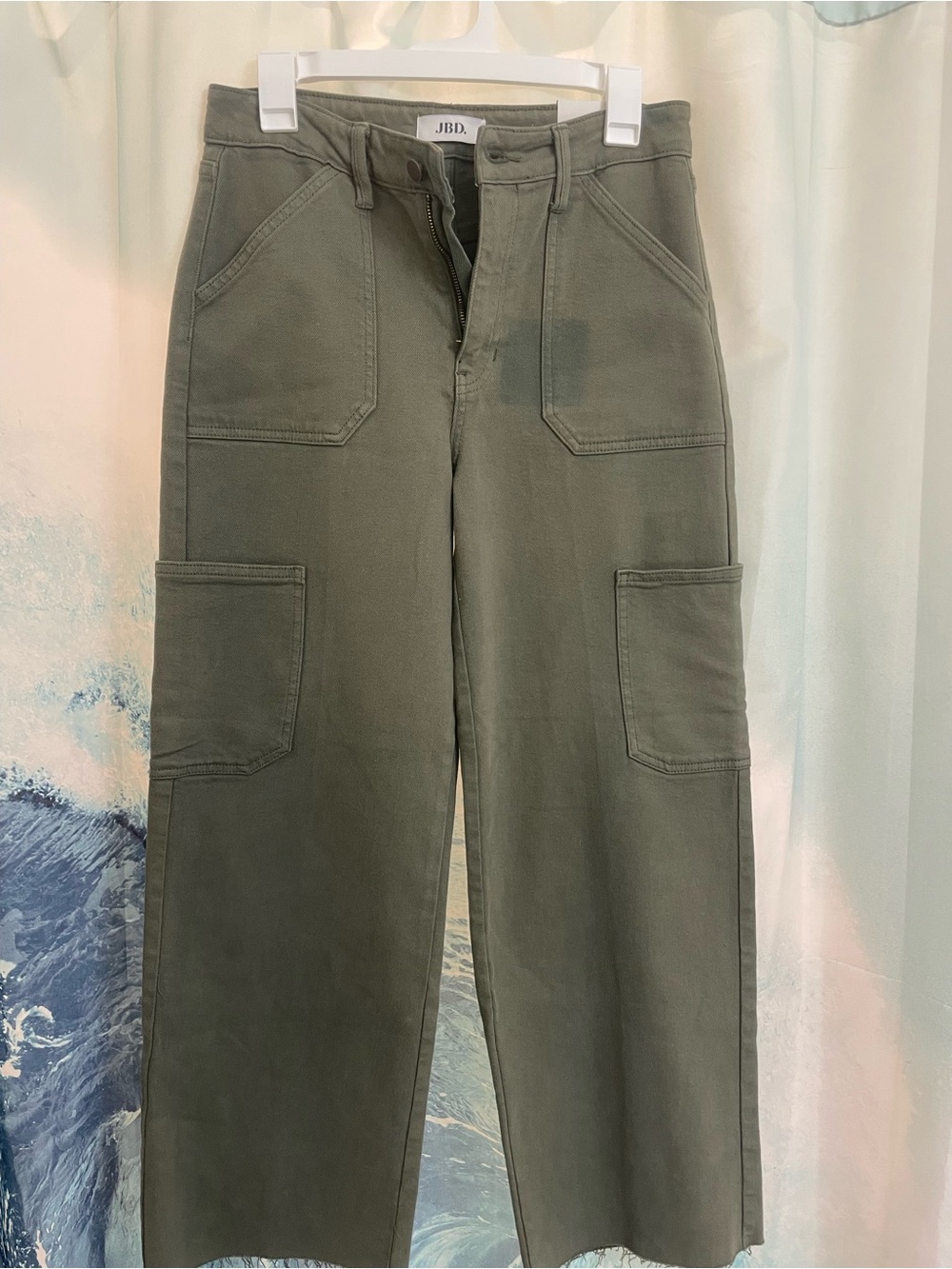 Men's Olive Green Utility Cargo Pants